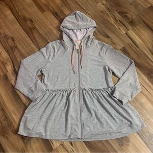 Matilda Jane Gray and Pink Hooded Jacket
